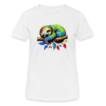 Paresse - T-shirt respirant Femme - blanc - Devant - AI Model Female 172 dark (172cm)