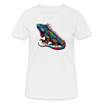 Iguane - T-shirt respirant Femme - blanc - Devant - AI Model Female 172 dark (172cm)