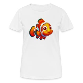 Clownfische - Frauen T-Shirt atmungsaktiv - Weiß - Vorne - AI Model Female 172 dark (172cm)