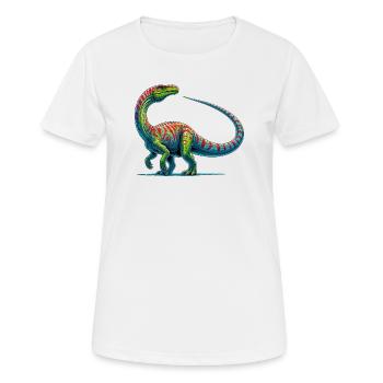 Dinosaurier - Frauen T-Shirt atmungsaktiv - Weiß - Vorne - AI Model Female 172 dark (172cm)