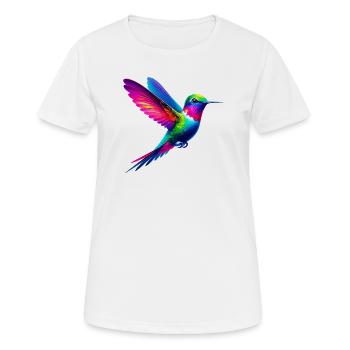 Kolibri - Frauen T-Shirt atmungsaktiv - Weiß - Vorne - AI Model Female 172 dark (172cm)