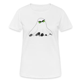 Gespenst - Frauen T-Shirt atmungsaktiv - Weiß - Vorne - AI Model Female 172 dark (172cm)
