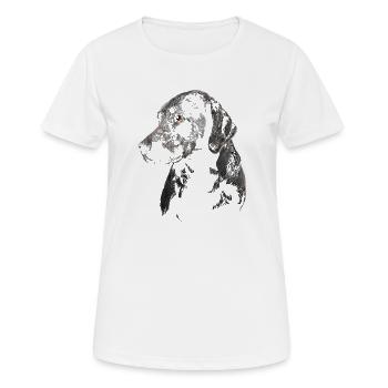 Labrador - T-shirt respirant Femme - blanc - Devant - AI Model Female 172 dark (172cm)
