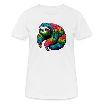 Paresse - T-shirt respirant Femme - blanc - Devant - AI Model Female 172 dark (172cm)