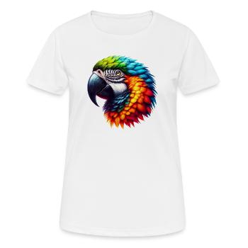 Perroquet - T-shirt respirant Femme - blanc - Devant - AI Model Female 172 dark (172cm)