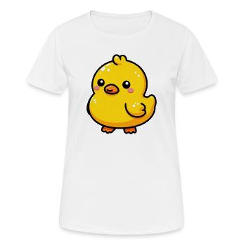 Caneton Canard Canard Canard - T-shirt respirant Femme - blanc - Devant - AI Model Female 172 dark (172cm)