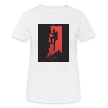 Escalade Urbaine Sombre Rampe - T-shirt respirant Femme - blanc - Devant - AI Model Female 172 dark (172cm)