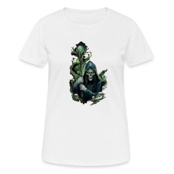 Sorcier halloween - T-shirt respirant Femme - blanc - Devant - AI Model Female 172 dark (172cm)