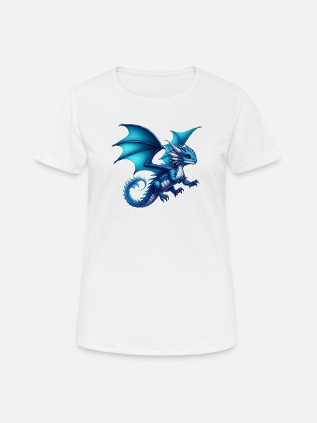 Drache - Frauen T-Shirt atmungsaktiv - Weiß
