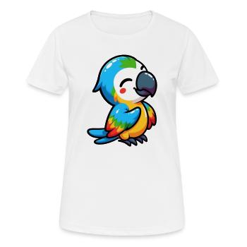 Perroquet - T-shirt respirant Femme - blanc - Devant - AI Model Female 172 dark (172cm)