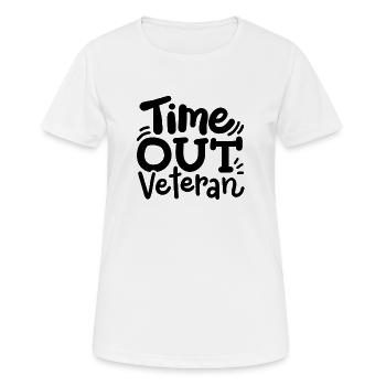 Veteran Veteranentag - Frauen T-Shirt atmungsaktiv - Weiß - Vorne - AI Model Female 172 dark (172cm)