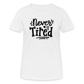 Kleinkind Kinder - Frauen T-Shirt atmungsaktiv - Weiß - Vorne - AI Model Female 172 dark (172cm)