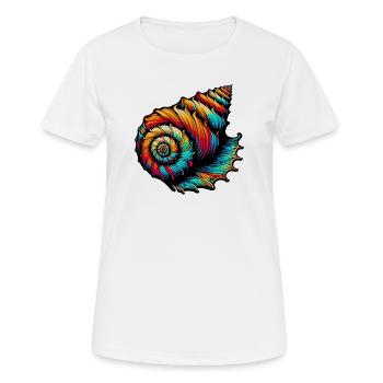 Shell - Women's Breathable T-Shirt - white - Front - AI Model Female 172 dark (172cm)