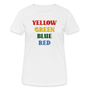 PSYCHOLOGIE TEST - FARBEN - Frauen T-Shirt atmungsaktiv - Weiß - Vorne - AI Model Female 172 dark (172cm)