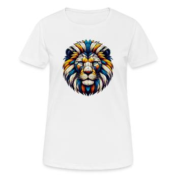 Lion - T-shirt respirant Femme - blanc - Devant - AI Model Female 172 dark (172cm)
