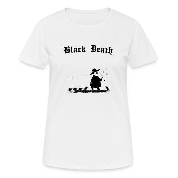 Black Death - propagation en cours - T-shirt respirant Femme - blanc - Devant - AI Model Female 172 dark (172cm)