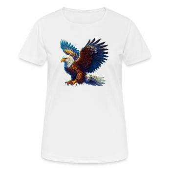 Eagle - Women's Breathable T-Shirt - white - Front - AI Model Female 172 dark (172cm)