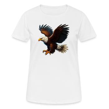 Eagle - Women's Breathable T-Shirt - white - Front - AI Model Female 172 dark (172cm)