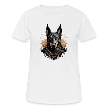 Doberman 02 - Women's Breathable T-Shirt - white - Front - AI Model Female 172 dark (172cm)