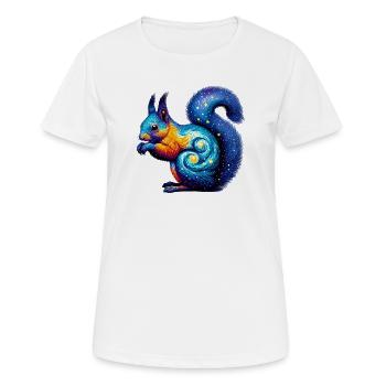 Eichhörnchen - Frauen T-Shirt atmungsaktiv - Weiß - Vorne - AI Model Female 172 dark (172cm)