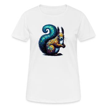 Eichhörnchen - Frauen T-Shirt atmungsaktiv - Weiß - Vorne - AI Model Female 172 dark (172cm)