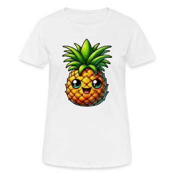 Pineapple - Women's Breathable T-Shirt - white - Front - AI Model Female 172 dark (172cm)