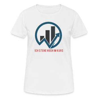 Abstraktes Business- und Wachstumsmotiv - Frauen T-Shirt atmungsaktiv - Weiß - Vorne - AI Model Female 172 dark (172cm)