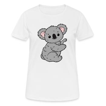 Koala Koalabär - Frauen T-Shirt atmungsaktiv - Weiß - Vorne - AI Model Female 172 dark (172cm)