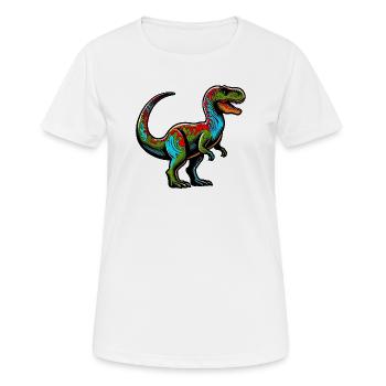 Dinosaur - Women's Breathable T-Shirt - white - Front - AI Model Female 172 dark (172cm)