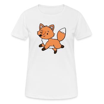 Renards Renards - T-shirt respirant Femme - blanc - Devant - AI Model Female 172 dark (172cm)