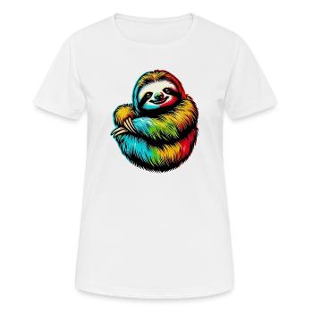 Paresse - T-shirt respirant Femme - blanc - Devant - AI Model Female 172 dark (172cm)