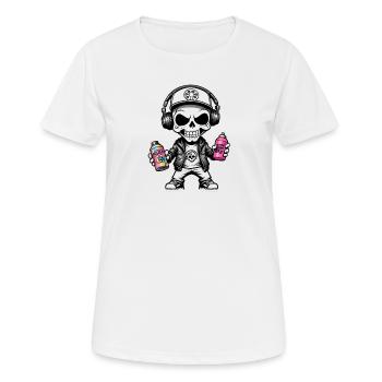 Graffiti Sprayer - Frauen T-Shirt atmungsaktiv - Weiß - Vorne - AI Model Female 172 dark (172cm)