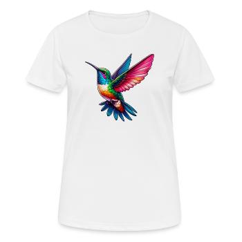 Kolibri - Frauen T-Shirt atmungsaktiv - Weiß - Vorne - AI Model Female 172 dark (172cm)