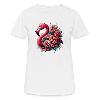 Flamant - T-shirt respirant Femme - blanc - Devant - AI Model Female 172 dark (172cm)