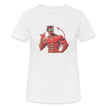 Teuflisch gut aussehen - Frauen T-Shirt atmungsaktiv - Weiß - Vorne - AI Model Female 172 dark (172cm)