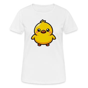 Caneton Canard Canard Canard - T-shirt respirant Femme - blanc - Devant - AI Model Female 172 dark (172cm)