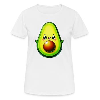 Avocado - Frauen T-Shirt atmungsaktiv - Weiß - Vorne - AI Model Female 172 dark (172cm)