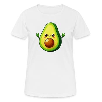 Avocado - Frauen T-Shirt atmungsaktiv - Weiß - Vorne - AI Model Female 172 dark (172cm)