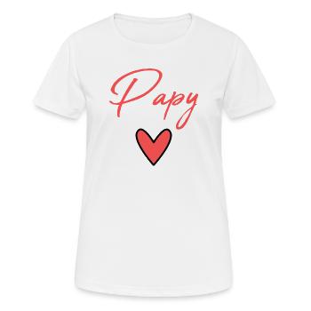 GRANDPA. DAD. FATHER'S DAY. HAPPY FATHER'S DAY - Women's Breathable T-Shirt - white - Front - AI Model Female 172 dark (172cm)