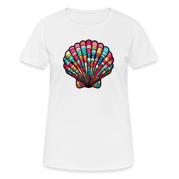 Shell - Women's Breathable T-Shirt - white - Front - AI Model Female 172 dark (172cm)