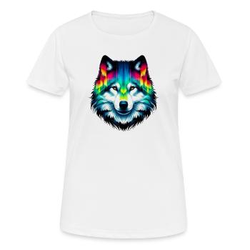 Wolf - Women's Breathable T-Shirt - white - Front - AI Model Female 172 dark (172cm)