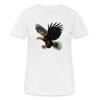 Eagle - Women's Breathable T-Shirt - white - Front - AI Model Female 172 dark (172cm)