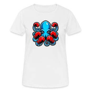 Pieuvre - T-shirt respirant Femme - blanc - Devant - AI Model Female 172 dark (172cm)