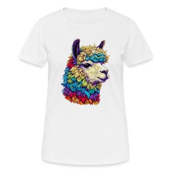 Alpaga - T-shirt respirant Femme - blanc - Devant - AI Model Female 172 dark (172cm)