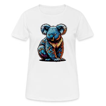 Koala - Frauen T-Shirt atmungsaktiv - Weiß - Vorne - AI Model Female 172 dark (172cm)