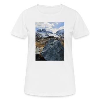 Saint Solin d'Arves Glacier - Women's Breathable T-Shirt - white - Front - AI Model Female 172 dark (172cm)