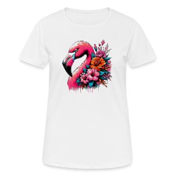 Flamant - T-shirt respirant Femme - blanc - Devant - AI Model Female 172 dark (172cm)
