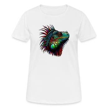 Iguane - T-shirt respirant Femme - blanc - Devant - AI Model Female 172 dark (172cm)
