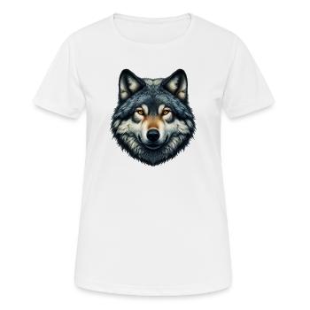 Wolf - Women's Breathable T-Shirt - white - Front - AI Model Female 172 dark (172cm)