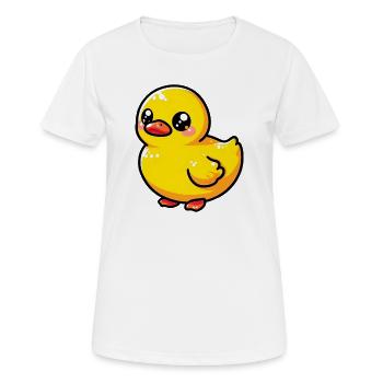 Caneton Canard Canard Canard - T-shirt respirant Femme - blanc - Devant - AI Model Female 172 dark (172cm)